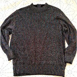 Women’s Sparkly black sweater - 80s/90s